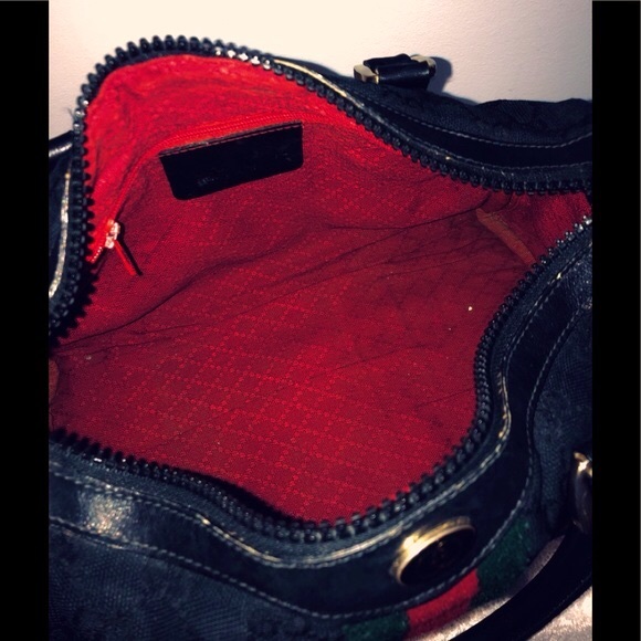 Vintage GUCCI Web Boston Bag - Picture 9 of 13
